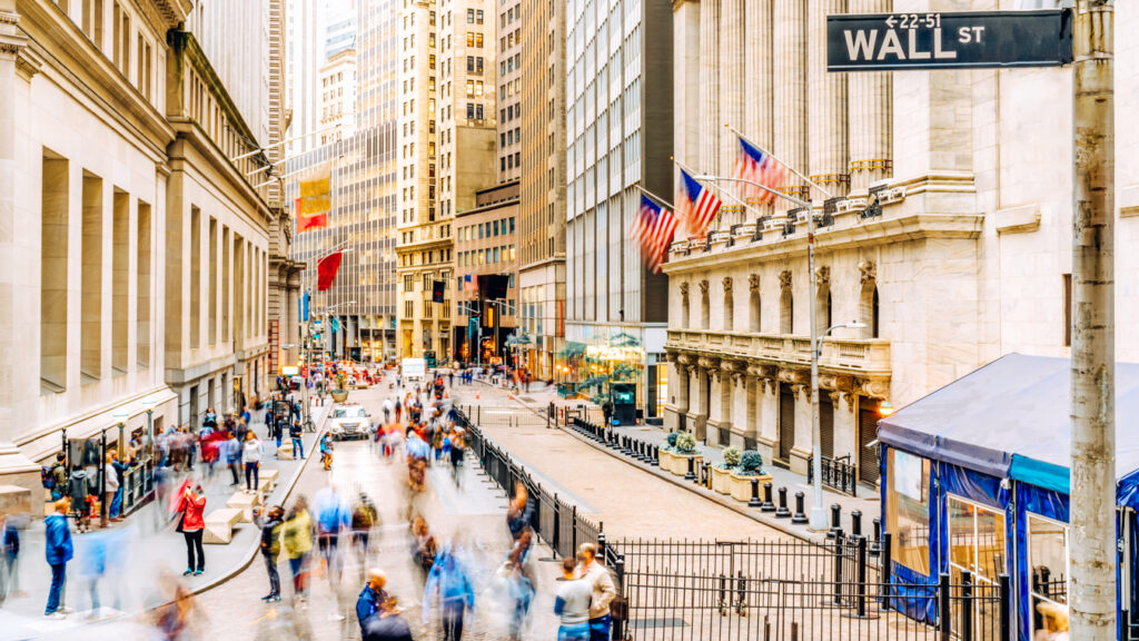 View of Wall Street, one of the best things to do in the Financial District, NYC