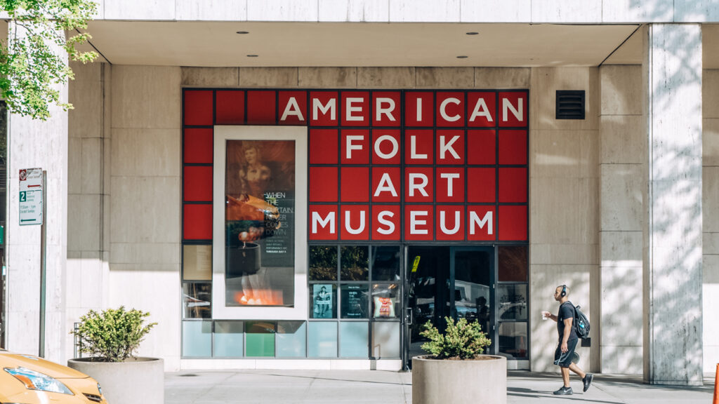 American Folk Art Museum, one of the free things to do on the Upper West Side