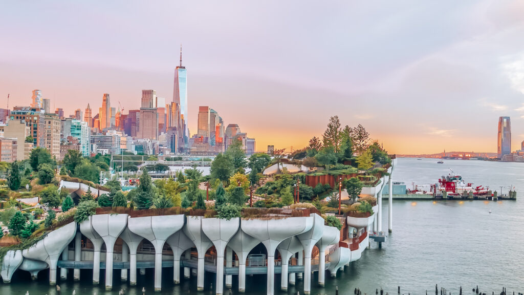 Little Island, one of the best date ideas in New York City