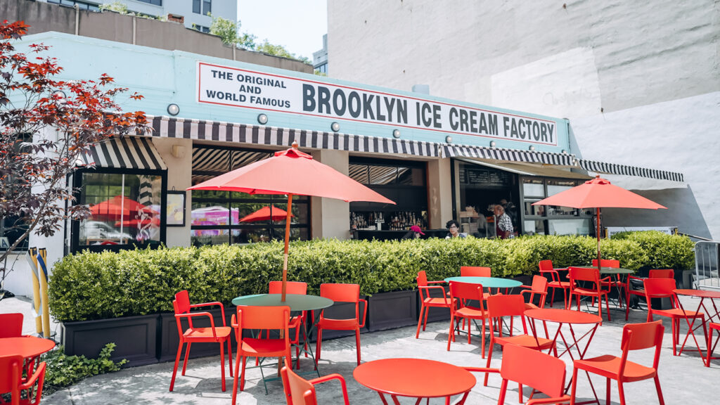 Outside of the Brooklyn Ice Cream Factory, one of the best things to do for your birthday in Brooklyn