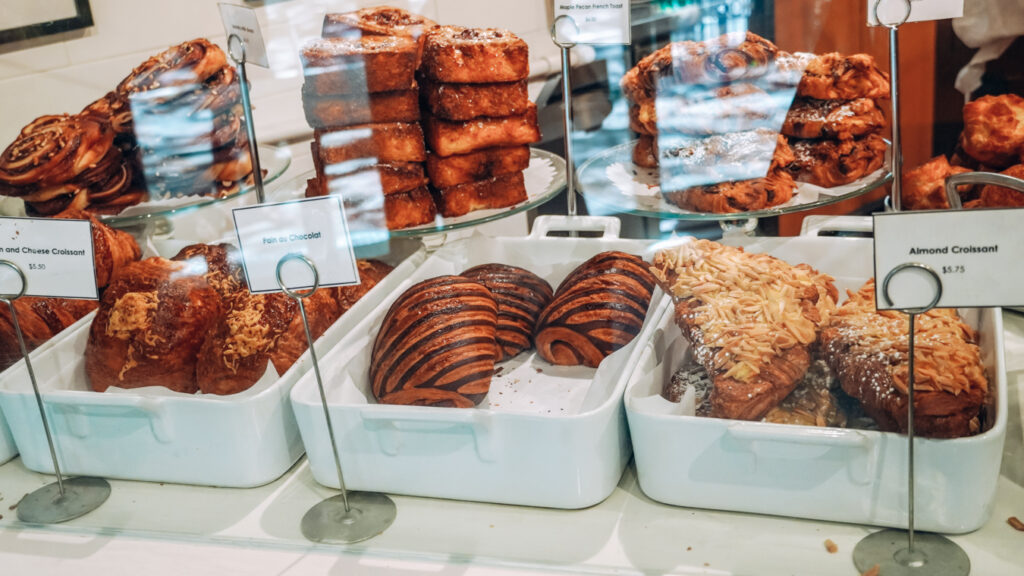 Food at Dominique Ansel Bakery, one of the best bakeries in New York City