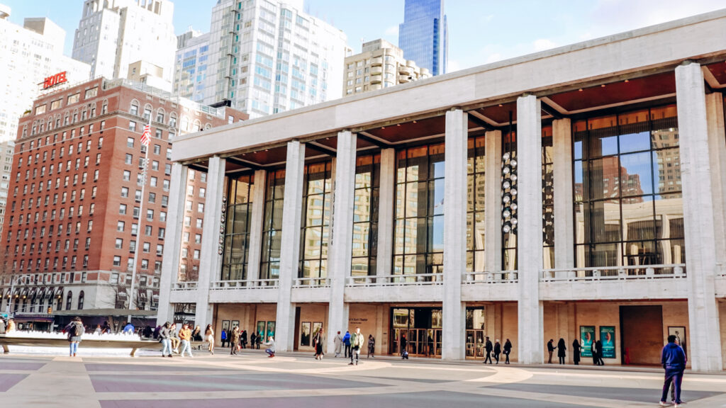 Outside of the David H. Koch Theater, one of the best date ideas on the Upper West Side